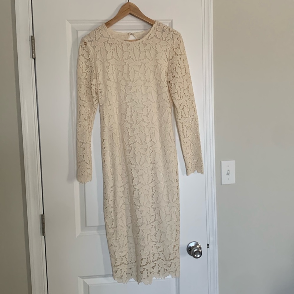 Off white lace Bash dress